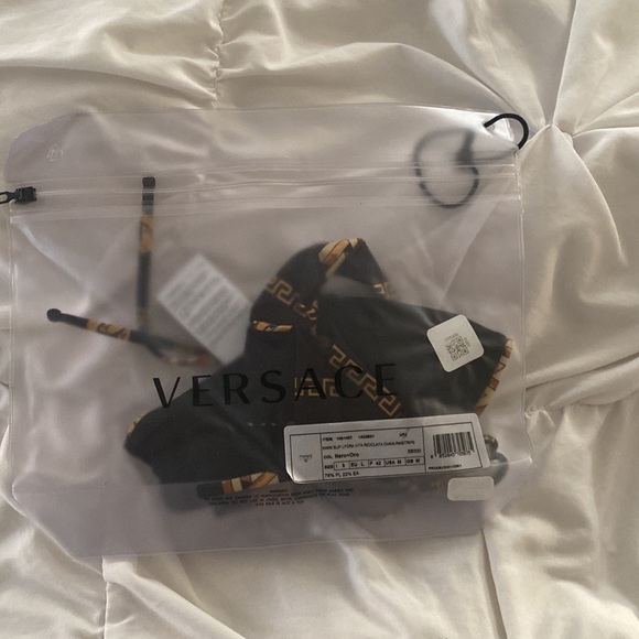 Versace chain pinstripe bikni bottoms black/gold - Picture 7 of 7